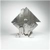 Image 1 : Vlavianos, Growing, 1982, stainless steel, 39 x 35, Stamped and dated 'Vlavianos 1982.'...