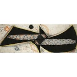 John Newman (b. 1952), untitled, 1984, pencil, chalk and charcoal on paper, 36 x 97, Fr...