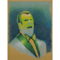 Ed Paschke (b. 1939) untitled 1978 pastel on paper 23.5 x 17.5 Signed and dated lo...