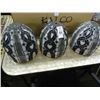 Image 1 : 3 Leaded Glass Lamp Shades - 3 Times the Money