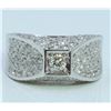 Image 2 : 14K WHITE GOLD RING 8.90 GRAM  DIAMOND 1.80CT DIAMOND 0.16CT CENTER