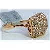 Image 2 : 14K ROSE GOLD RING 4.40GRAM DIAMOND 1.15CT