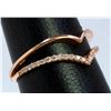 Image 2 : 14K ROSE GOLD RING 2.46GRAM DIAMOND 0.12CT