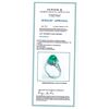 Image 2 : EMERALD RD CAB 3.10CT, 14K W/G RING 4.79GGRAM / DIAMOND 0.54CT