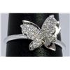 Image 2 : 14K WHTE GOLD RING 2.60GRAM DIAMOND 0.18CT