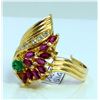 Image 2 : RUBY AND  EMERALD 2CT ABOUT