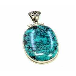 sterling silver .925 Turquoise Pendant 15.51 Dim.25x35mm