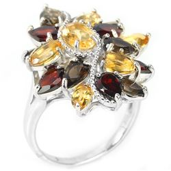 Natural Multi Gemstone Ring