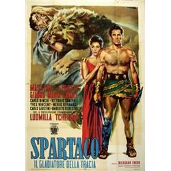 Italian movie poster - SPARTACO