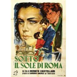 Italian Movie Poster Sotto Il Sole Di Roma