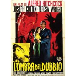 American movie poster, A. Hitchcock -L'OMBRA DEL DUBBIO