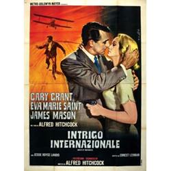 American movie poster, A. Hitchcock -INTRIGO INTERNAZIONALE