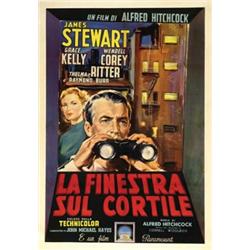 American movie poster, A. Hitchcock -LA FINESTRA SUL CORTILE