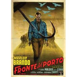 American movie poster, M. Brando - FRONTE DEL PORTO