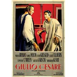 American movie poster, M. Brando - GIULIO CESARE
