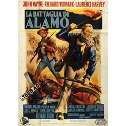 American movie poster, J.Wayne - LA BATTAGLIA DI ALAMO