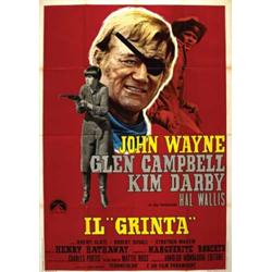American movie poster, J.Wayne - IL GRINTA