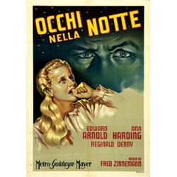 American movie poster -OCCHI NELLA NOTTE