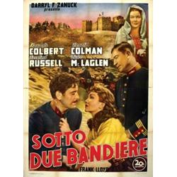 American movie poster -SOTTO DUE BANDIERE