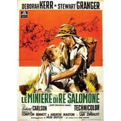 American movie poster -LE MINIERE DI RE SALOMONE
