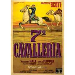 Western movie poster - 7° CAVALLERIA