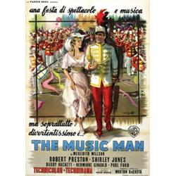 Musical movie poster -   THE MUSIC MAN