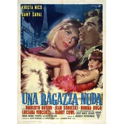 Musical movie poster -   UNA RAGAZZA NUDA