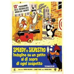 Animation movie poster - SPEEDY E SILVESTRO