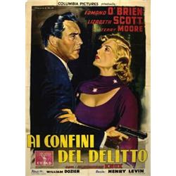 Noir movie poster - I CONFINI DEL DELITTO