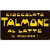 Image 1 : Italian advertising tin - CIOCCOLATO TALMONE