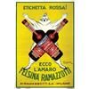 Image 1 : Italian advertising poster, beverage - AMARO FELSINA RAMAZZOTTI