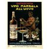 Image 1 : Italian advertising poster, beverage - DAMASCHINA VINO MARSALA ALL'UOVO