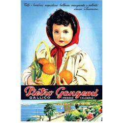 Italian advertising poster, food -PIETRO GANGEMI