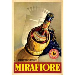 Italian advertising poster, beverage - CHIANTI CLASSICO MIRAFIORE