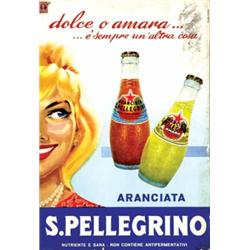 Italian advertising poster, beverage - ARANCIATA S.PELLEGRINO