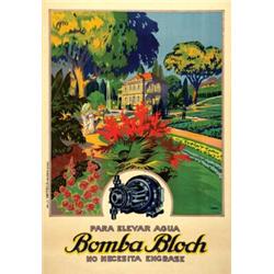 Italian advertising poster - BOMBA BLOCH