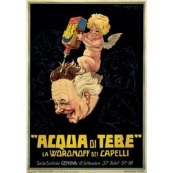 Italian advertising poster - ACQUA DI TEBE