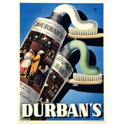 Italian advertising poster - DURBAN'S