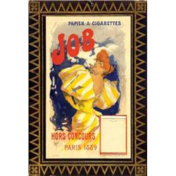 Italian advertising poster, cigarettes - PAPIER A CIGARETTES JOB