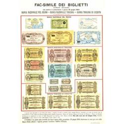 Italian advertising poster - 2 POSTERS BANKNOTES