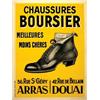 Image 1 : French advertising poster, fashion - CHAUSSURES BOURSIER