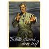 Image 1 : Italian advertising poster, politics propaganda -FRATELLO D'ARMI DOVE SEI?
