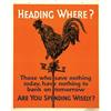 Image 1 : American advertising poster, propaganda -HEADING WHERE?