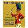 Image 1 : American advertising poster, propaganda -STRUT YOUR STUFF!