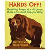 Image 1 : American advertising poster, propaganda -HANDS OFF!