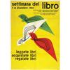 Image 1 : Italian advertising poster - SETTIMANA DEL LIBRO