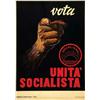 Image 1 : Italian advertising poster - VOTA UNITA' SOCIALISTA