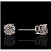 Image 2 : 14KT White Gold 1.35ctw Diamond Solitaire Earrings
