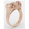 Image 8 : 0.33ctw Diamond and Ruby Ring - 14KT Rose Gold