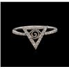 Image 2 : 0.20ctw Diamond Ring - 14KT White Gold